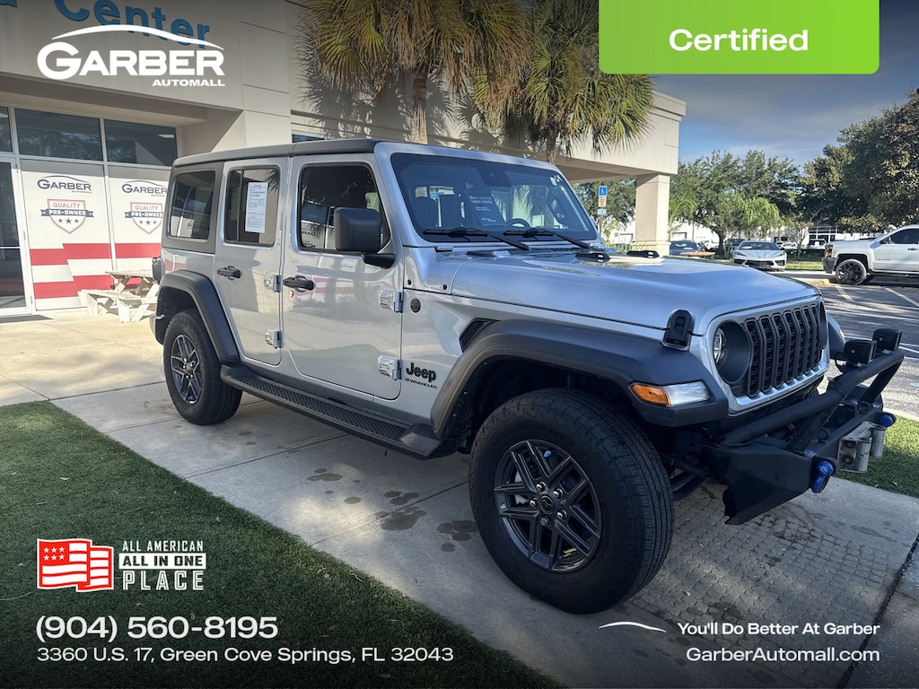 Certified 2024 Jeep Wrangler Sport S SUV