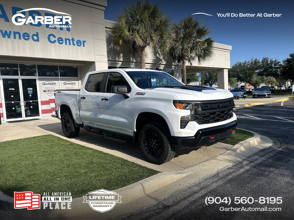Used 2025 Chevrolet Silverado 1500 Custom Trail Boss Truck Crew Cab