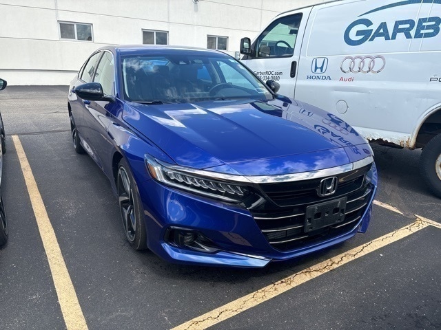 Used 2021 Honda Accord Sport SE with VIN 1HGCV1F4XMA117942 for sale in Rochester, NY