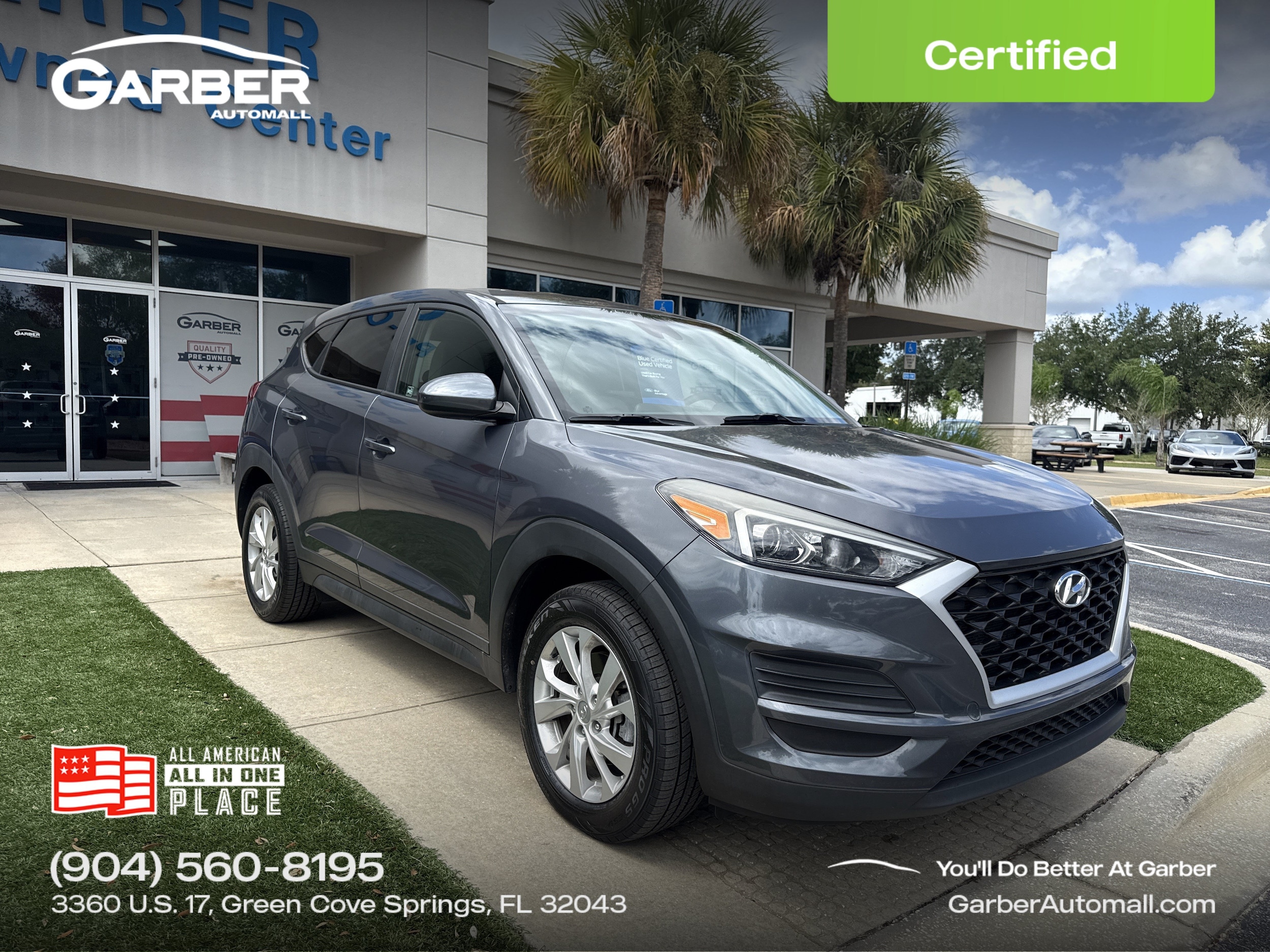 Used 2019 Hyundai Tucson SE with VIN KM8J23A41KU896091 for sale in Green Cove Springs, FL