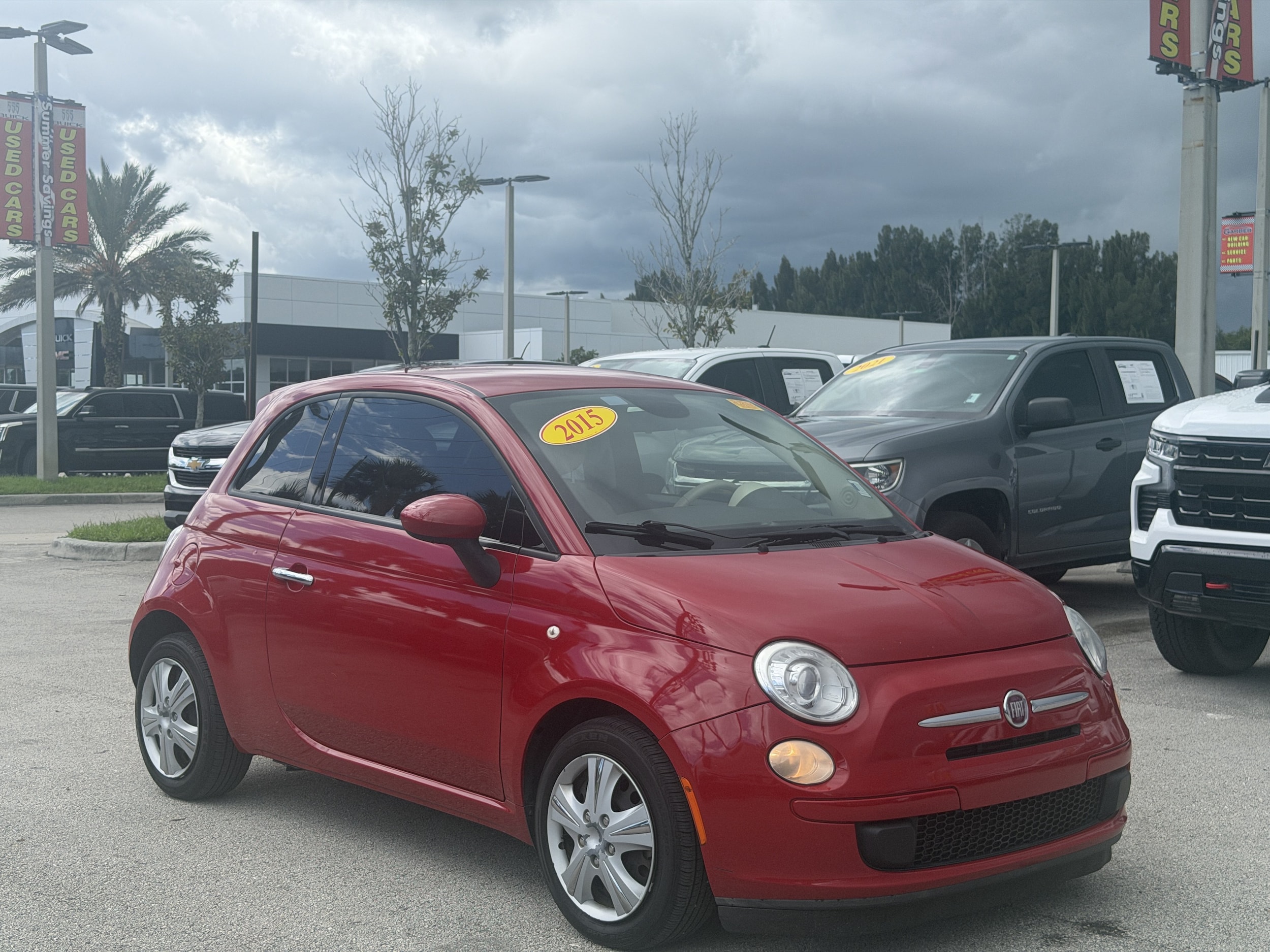 Used 2015 FIAT 500 Pop with VIN 3C3CFFAR5FT504331 for sale in Fort Pierce, FL