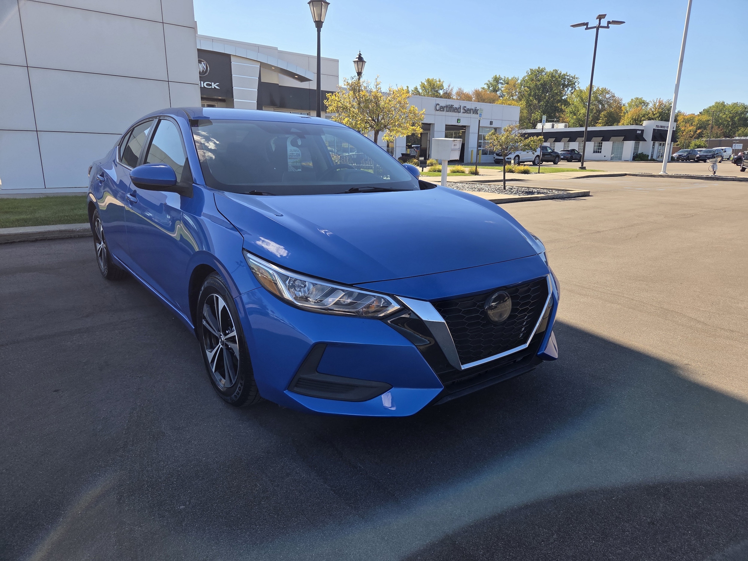 Used 2021 Nissan Sentra SV with VIN 3N1AB8CV8MY265879 for sale in Saginaw, MI