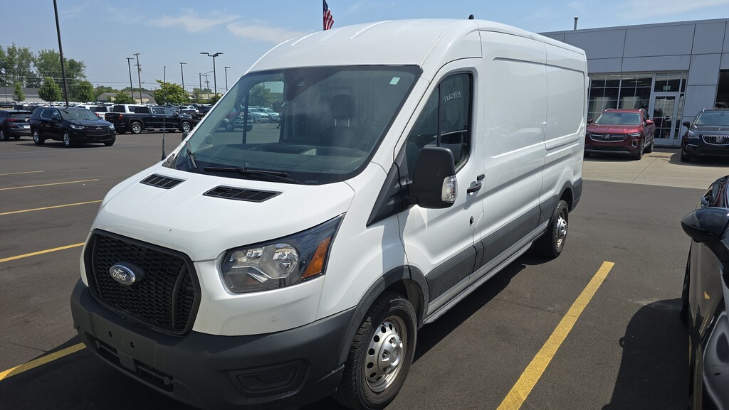 Used 2023 Ford Transit Cargo Van T-250 130 MED RF 9070 Gvwr Van Medium Roof Van