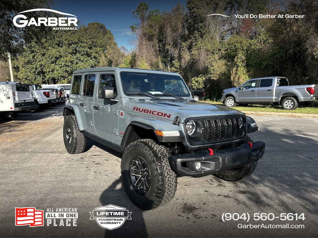 New 2025 Jeep Wrangler 4-DOOR RUBICON X Sport Utility