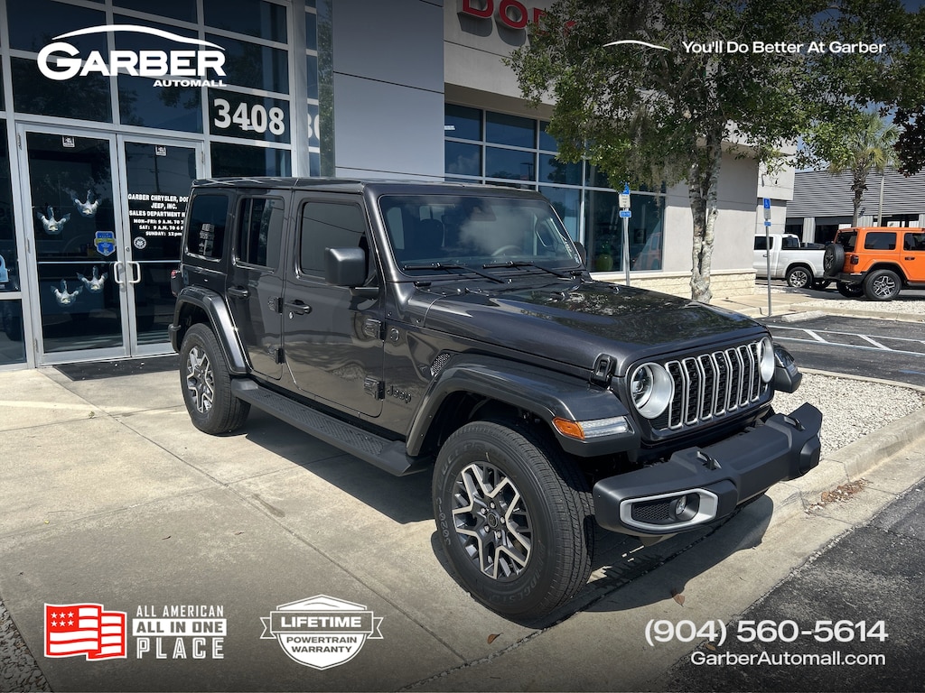 New 2025 Jeep Wrangler 4-DOOR SAHARA Sport Utility