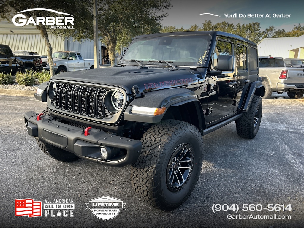 New 2025 Jeep Wrangler 4-DOOR RUBICON X Sport Utility