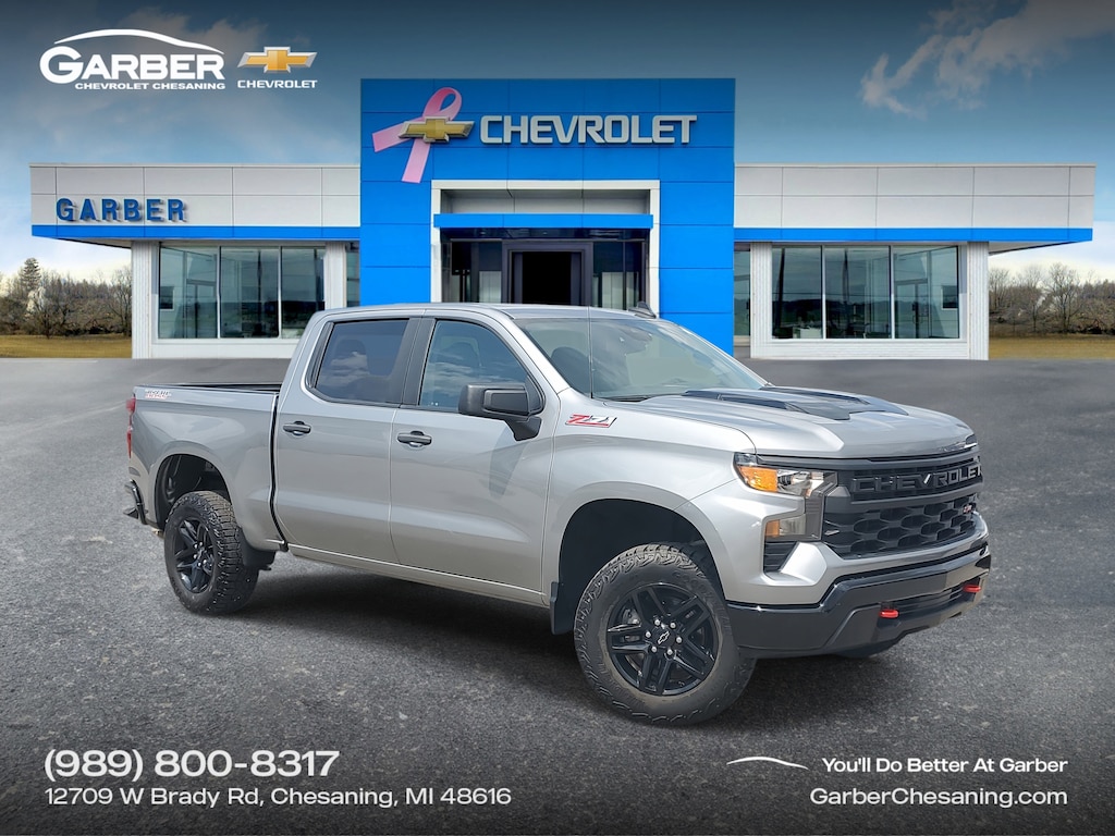 Used 2023 Chevrolet Silverado 1500 Custom Trail Boss Truck Crew Cab