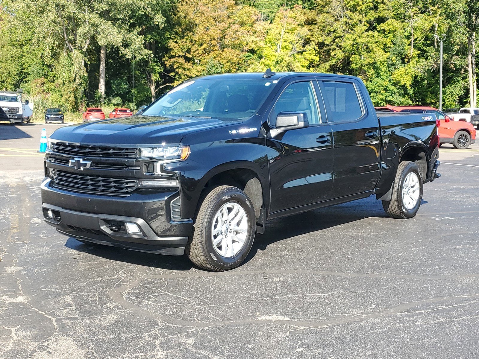 Certified 2021 Chevrolet Silverado 1500 RST with VIN 1GCPYEEK1MZ412153 for sale in Linwood, MI