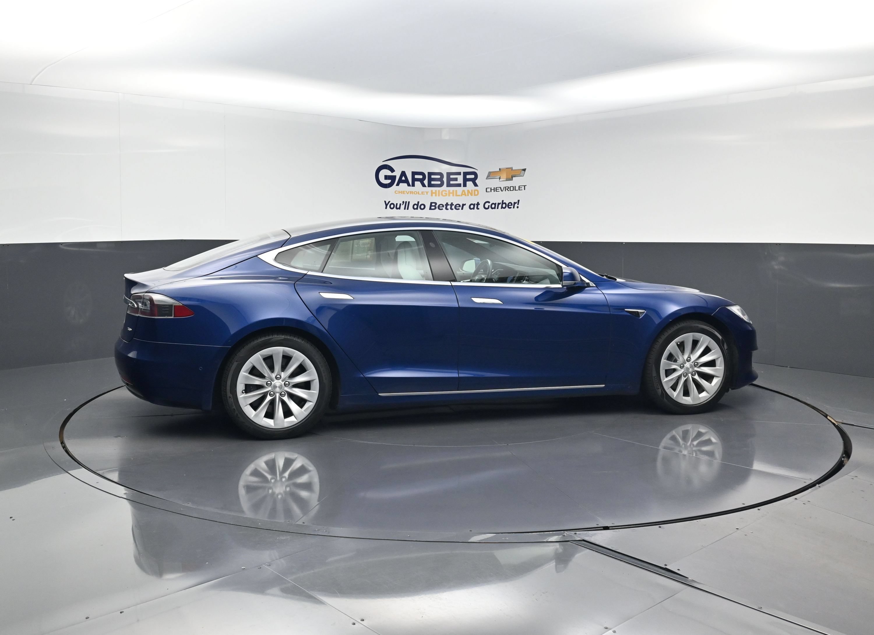 Used 2017 Tesla Model S 75D with VIN 5YJSA1E28HF198507 for sale in Highland, IN