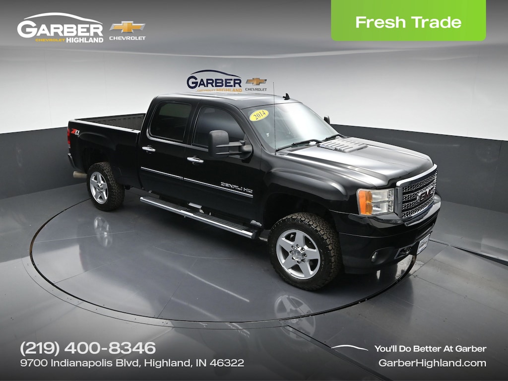 Used 2014 GMC Sierra 2500HD Denali Duramax 6.6L Turbo Diesel V8 Truck Crew Cab