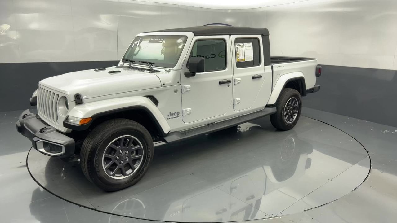 Used 2021 Jeep Gladiator Overland with VIN 1C6HJTFG3ML558281 for sale in Highland, IN