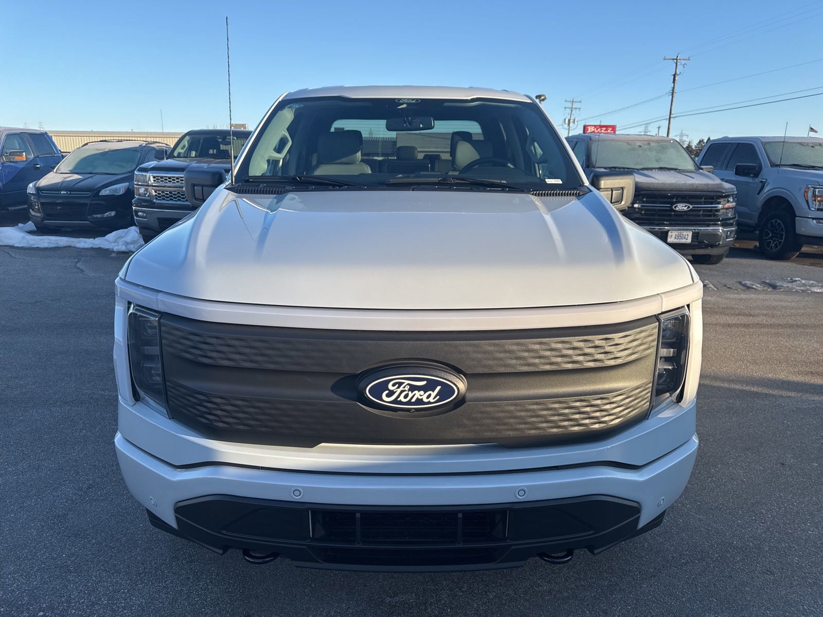 Certified 2025 Ford F-150 Lightning Flash with VIN 1FT6W3LU4SWG07463 for sale in Bay City, MI