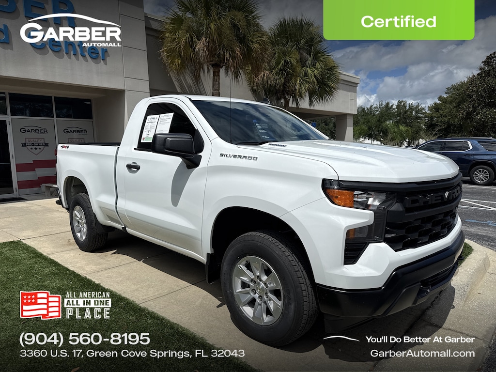 Certified 2025 Chevrolet Silverado 1500 WT Truck Regular Cab
