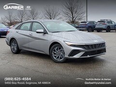 2026 Hyundai Elantra Hybrid Blue Sedan