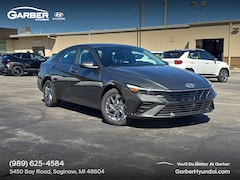 2026 Hyundai Elantra Hybrid Blue Sedan