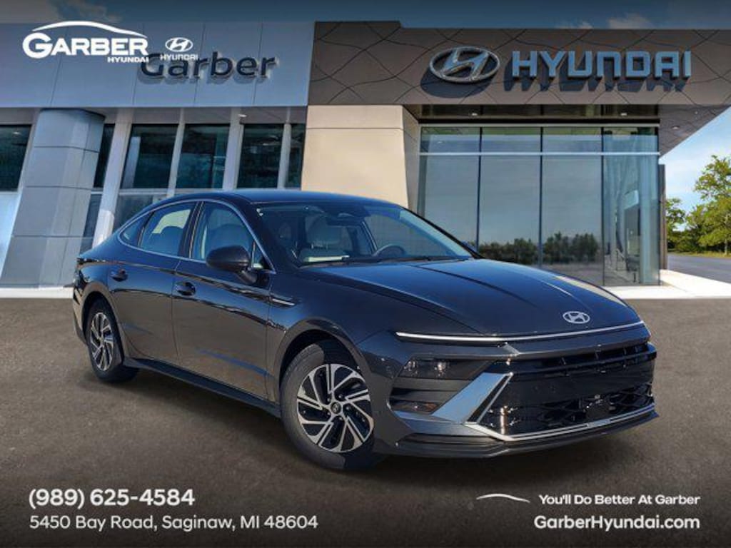 New 2026 Hyundai Sonata Hybrid Blue Sedan