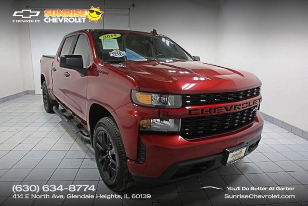 Used 2019 Chevrolet Silverado 1500 Custom Truck Crew Cab