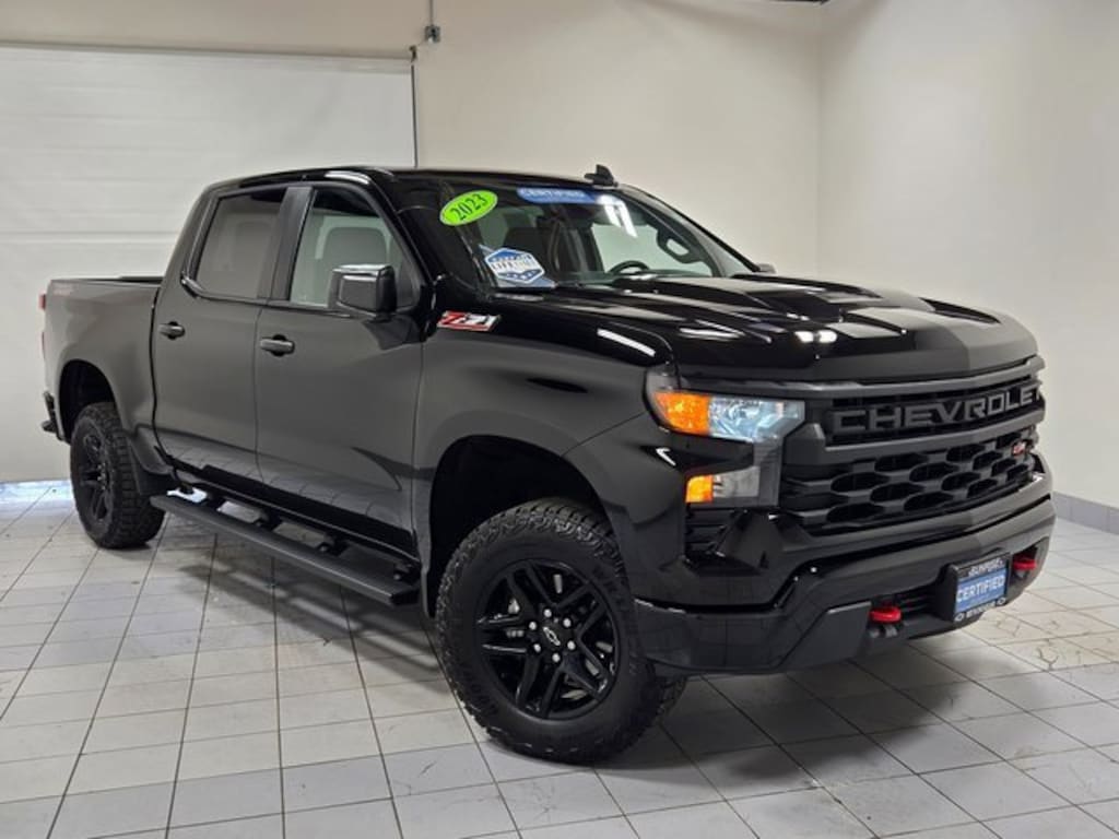 Certified 2023 Chevrolet Silverado 1500 Custom Trail Boss Truck Crew Cab