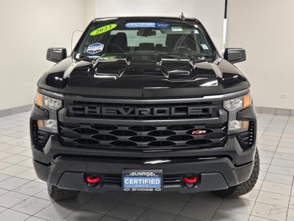 Certified 2023 Chevrolet Silverado 1500 Custom Trail Boss Truck Crew Cab