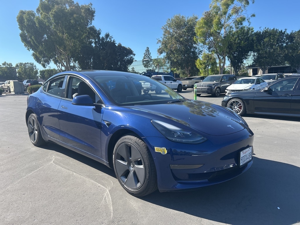 Used 2022 Tesla Model 3 Base with VIN 5YJ3E1EA9NF375108 for sale in Garden Grove, CA