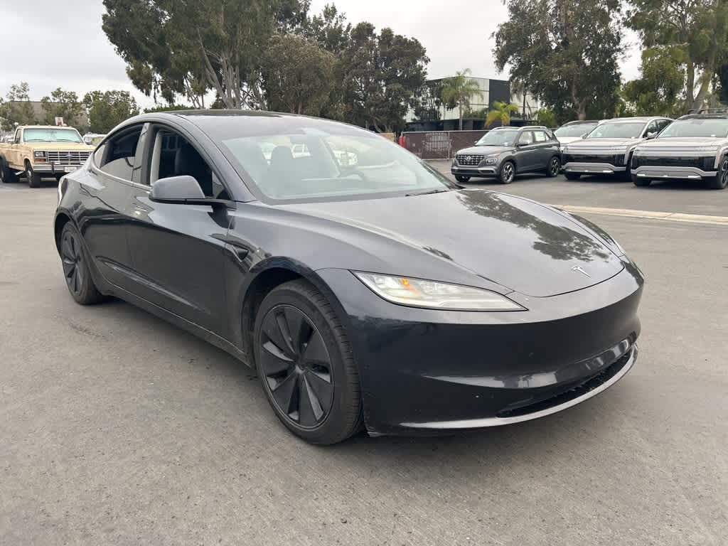 Used 2024 Tesla Model 3 Base with VIN 5YJ3E1EA3RF842657 for sale in Garden Grove, CA