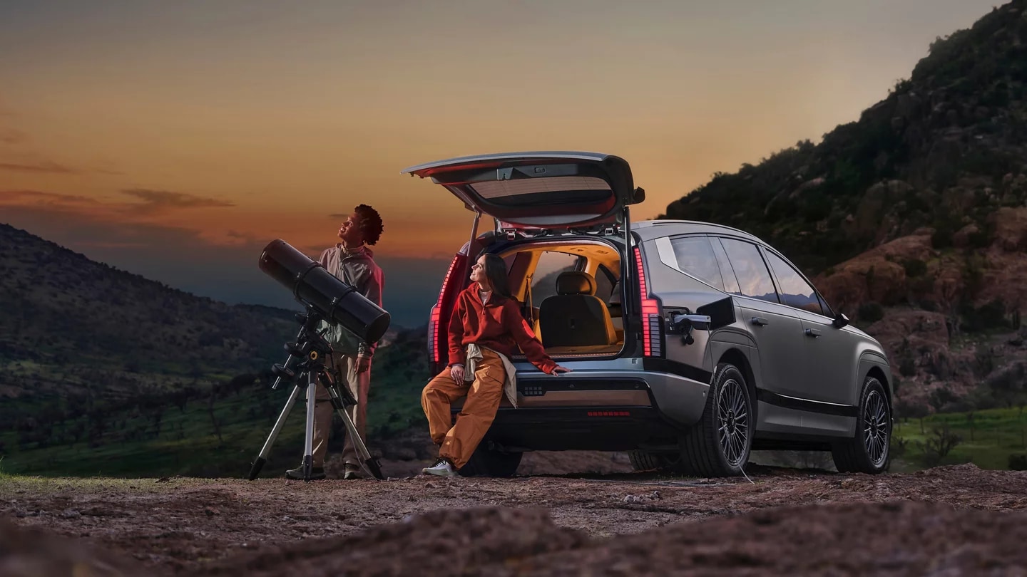 2026 Hyundai IONIQ with family stargazing