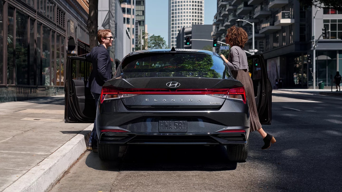 2023 Hyundai Elantra and a couple