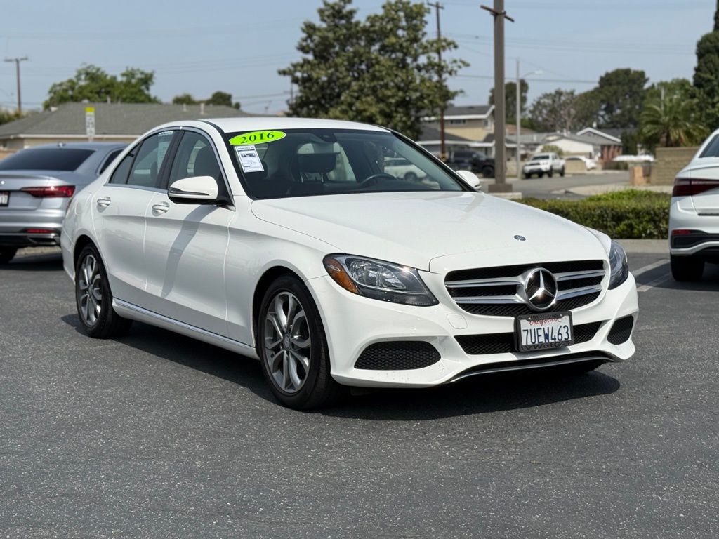 Used 2016 Mercedes-Benz C-Class C300 with VIN 55SWF4JBXGU175446 for sale in Garden Grove, CA