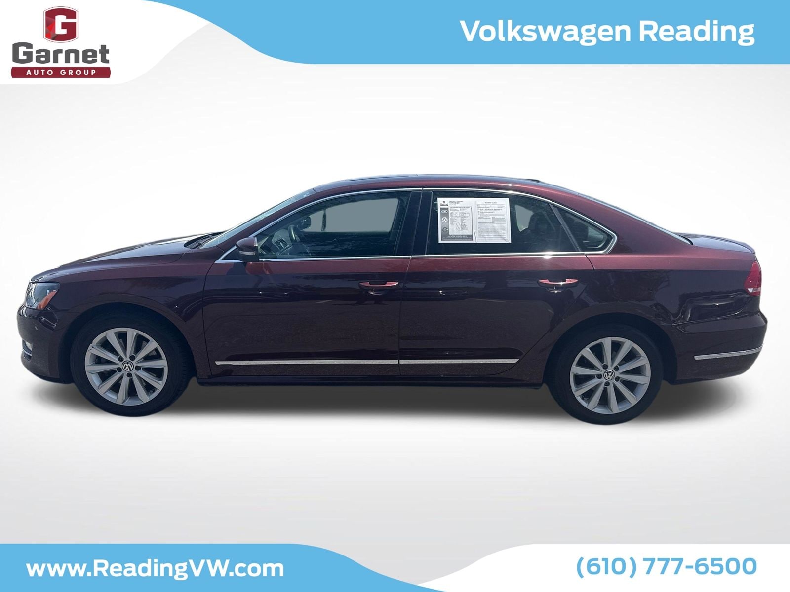 Used 2013 Volkswagen Passat SEL with VIN 1VWCP7A38DC068297 for sale in Leesport, PA