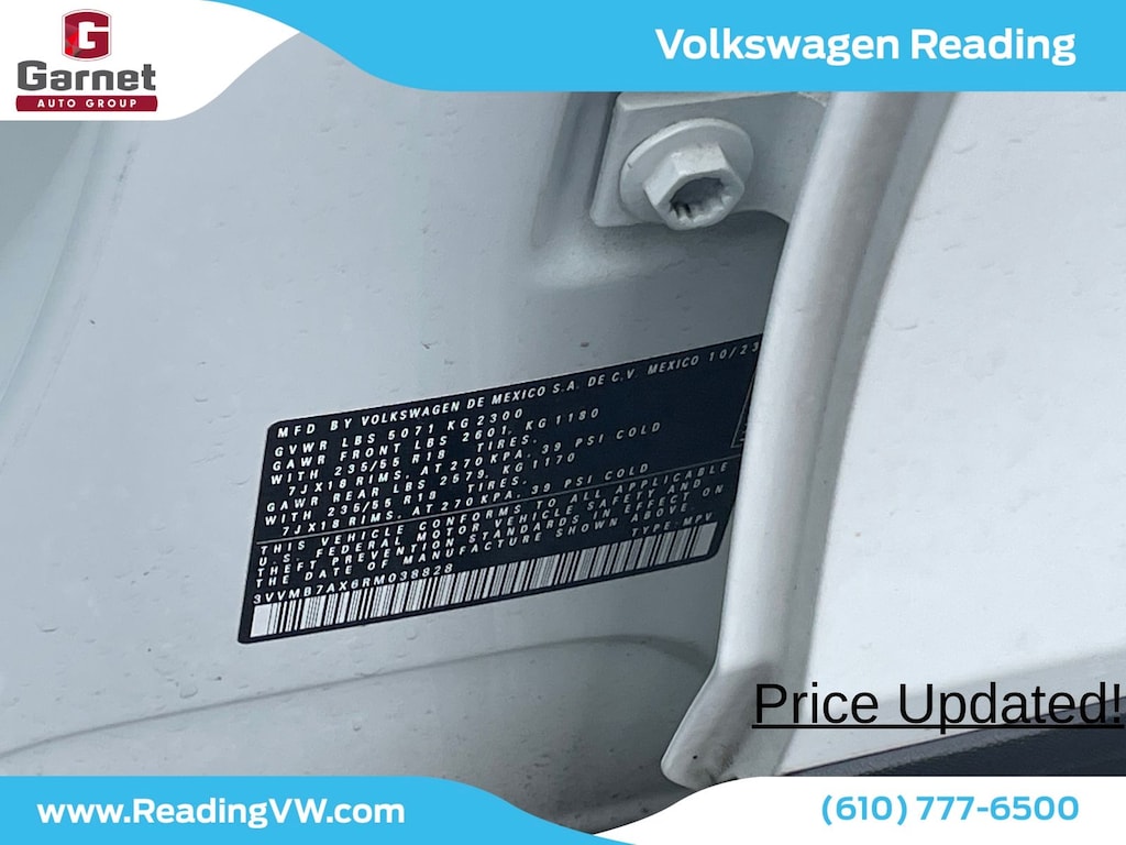 Certified 2022 Volkswagen Tiguan 2.0T SE R-Line Black SUV