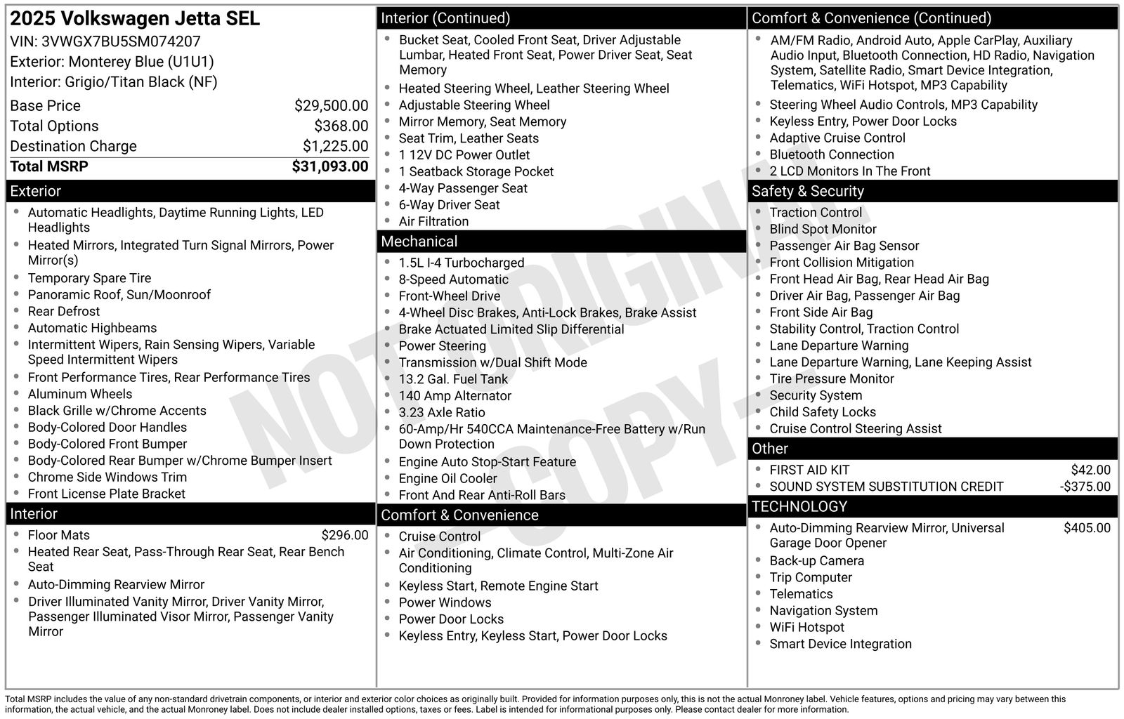 2025 Volkswagen Jetta SEL's photo