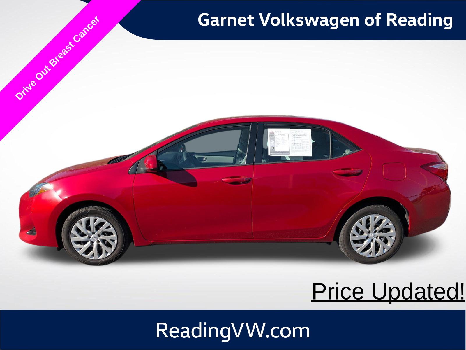 Used 2017 Toyota Corolla LE with VIN 2T1BURHEXHC963510 for sale in Leesport, PA