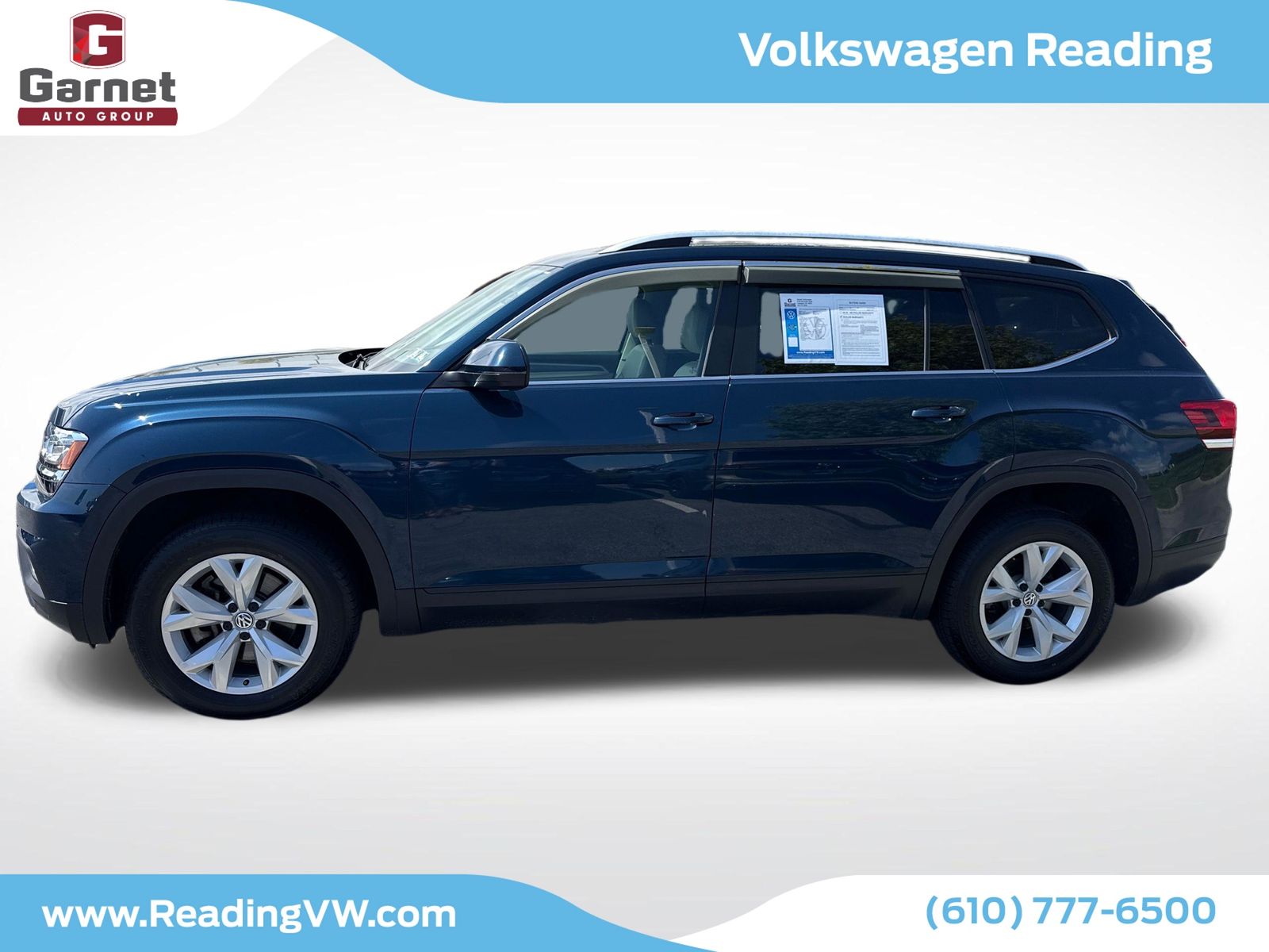 Used 2018 Volkswagen Atlas SE w/Tech with VIN 1V2LR2CA7JC550913 for sale in Leesport, PA