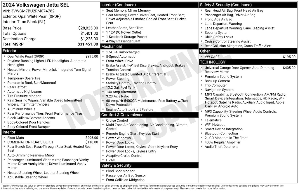 Certified 2024 Volkswagen Jetta 1.5T SEL Sedan