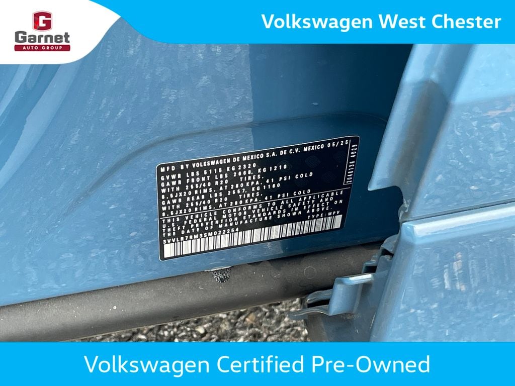 Certified 2025 Volkswagen Tiguan 2.0T SEL R-Line SUV