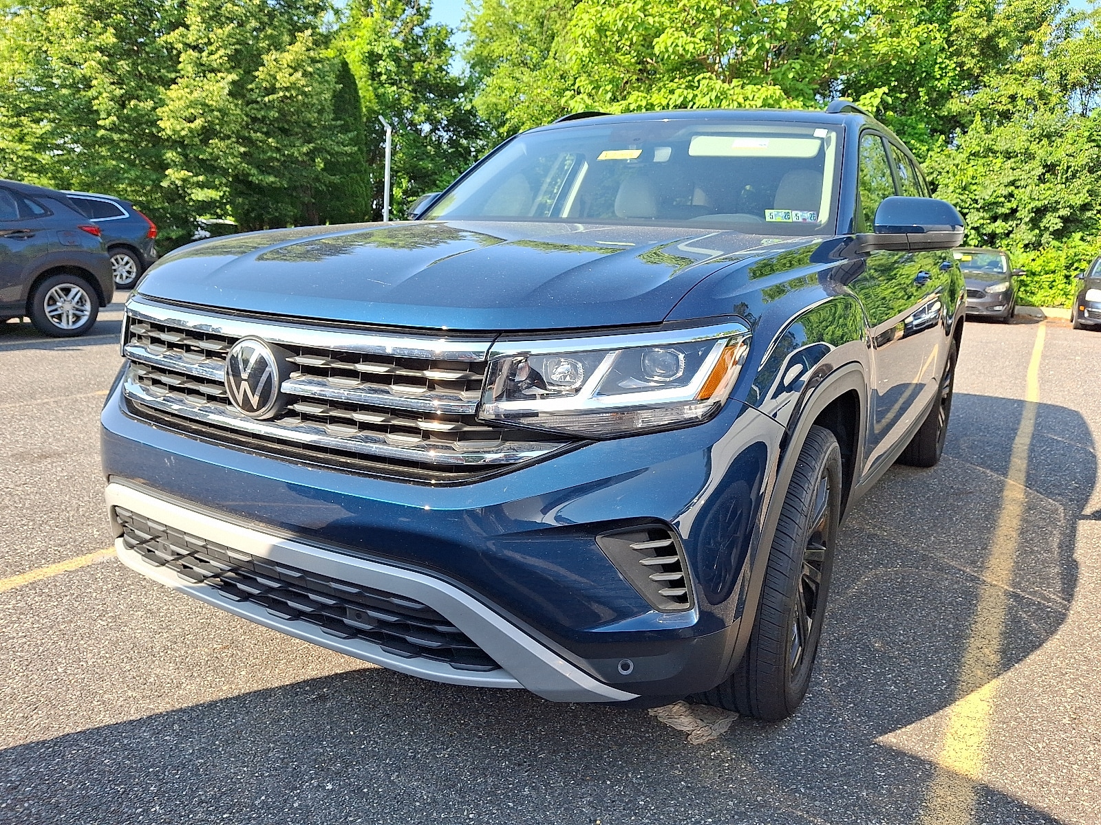 Certified 2022 Volkswagen Atlas SE w/Tech with VIN 1V2KR2CA1NC527399 for sale in West Chester, PA