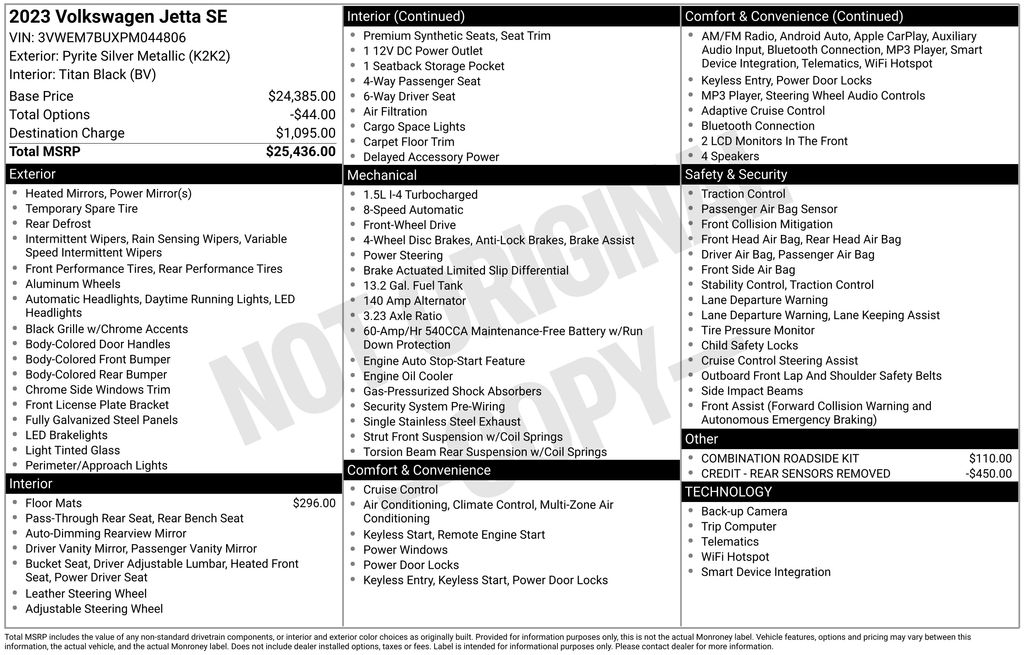 2023 Volkswagen Jetta SE
