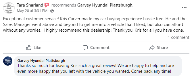 Garvey North review Facebook