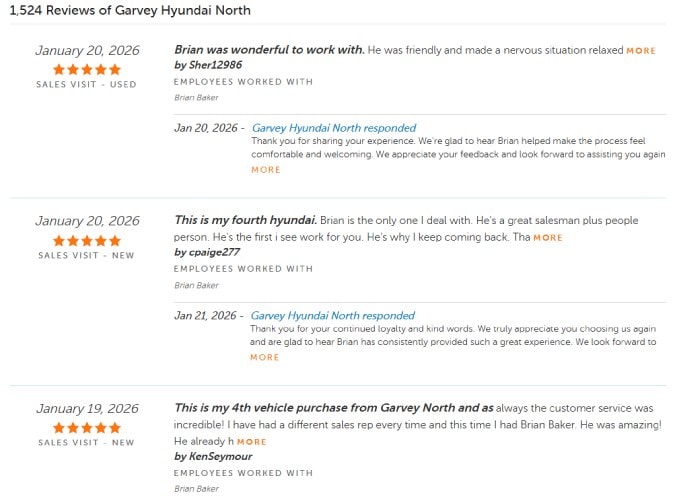 Garvey North review Dealer Rater