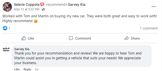 Garvey Kia review Facebook Garvey Kia review Facebook