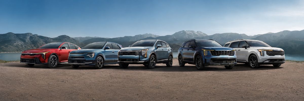 Kia lineup of new vehicles