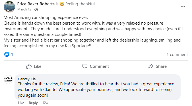 Garvey Kia review Facebook Garvey Kia review Facebook