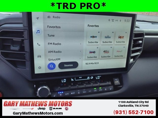 Used 2025 Toyota Sequoia TRD Pro with VIN 7SVAAABA2SX053389 for sale in Clarksville, TN