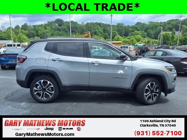 Used 2022 Jeep Compass Limited with VIN 3C4NJDCB1NT173673 for sale in Clarksville, TN