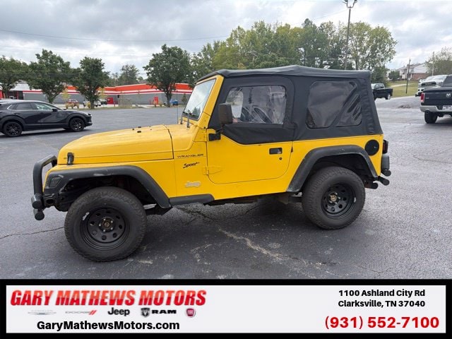 Used 2000 Jeep Wrangler SPORT with VIN 1J4FA49S1YP786083 for sale in Clarksville, TN