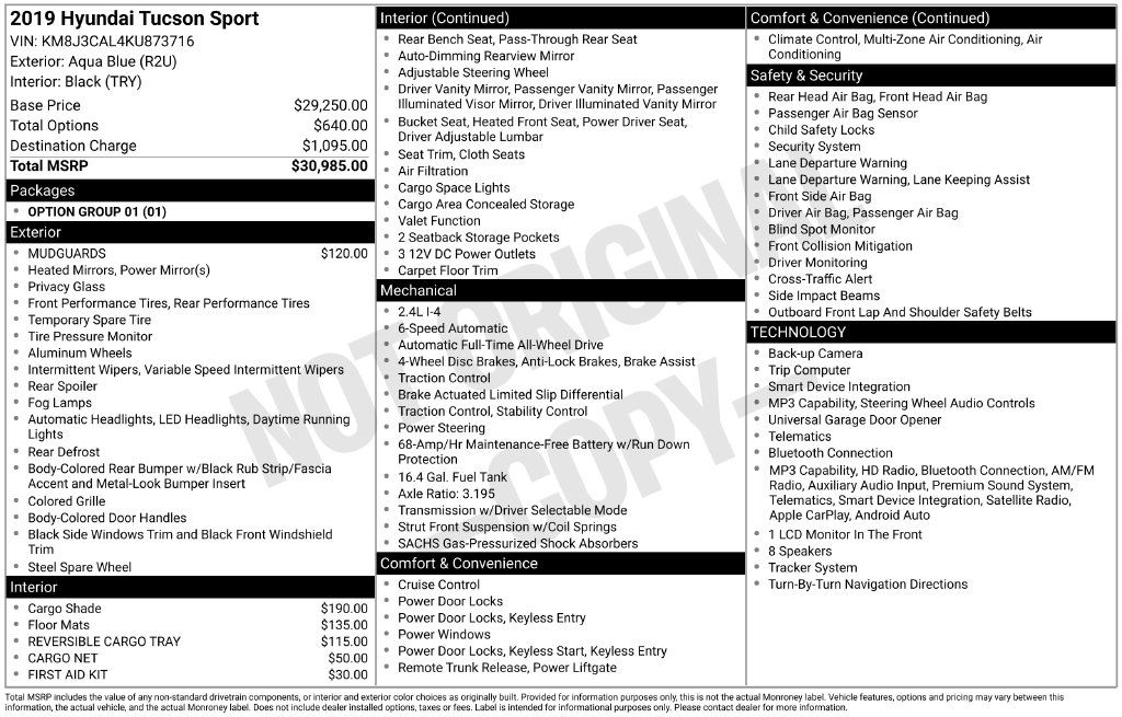 2019 Hyundai Tucson Sport - Photo 29