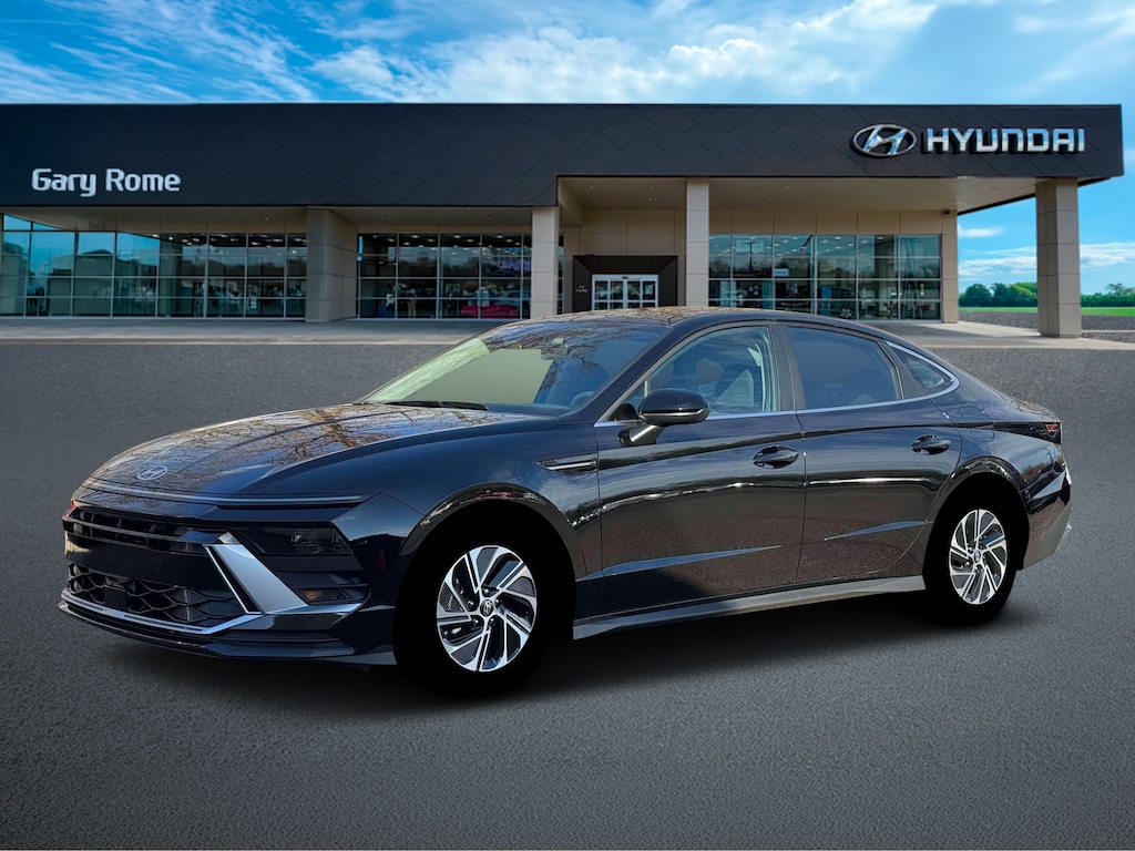New 2026 Hyundai Sonata Hybrid Blue Sedan