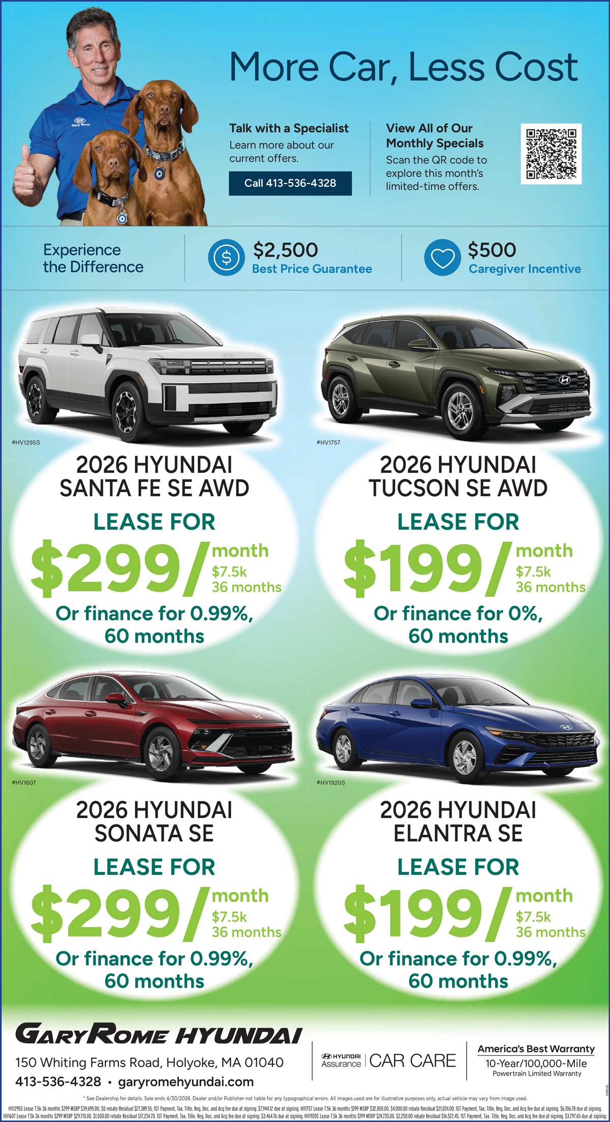 Gary Rome Hyundai April specials