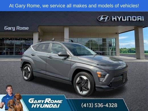 Certified 2025 Hyundai Kona EV Limited with VIN KM8HE3A62SU018872 for sale in Holyoke, MA