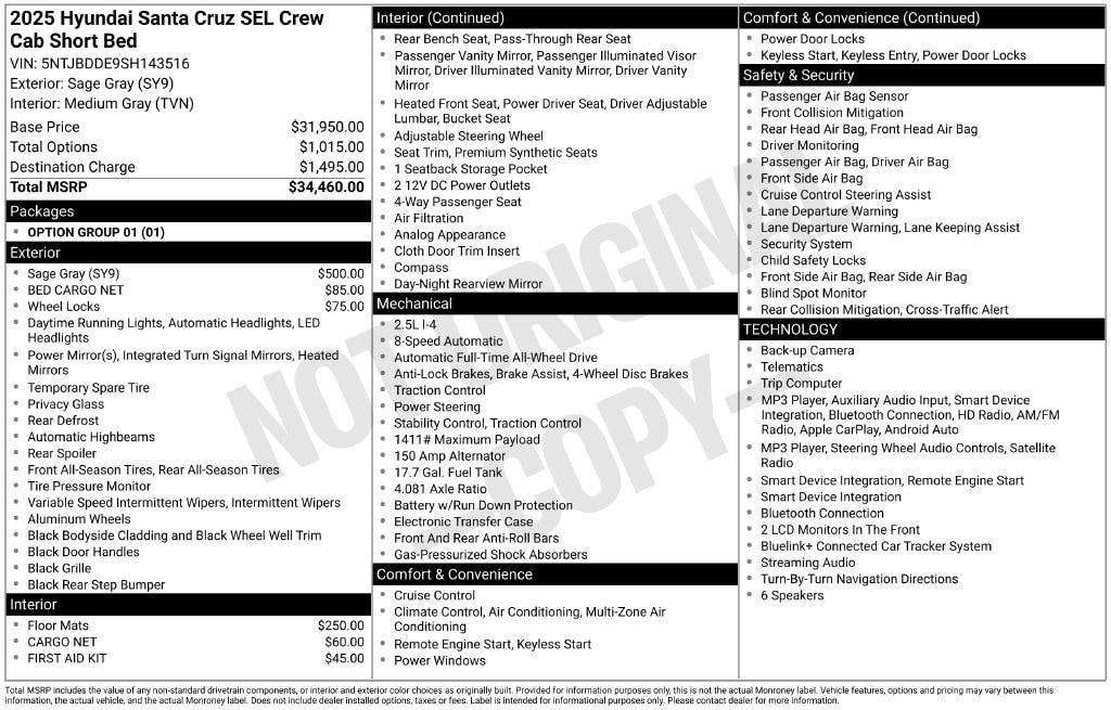 2025 Hyundai Santa Cruz SEL - Photo 30